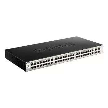 D-Link DGS-1210-52/ME managed L2 Gigabit Ethernet (10/100/1000) 1U nero