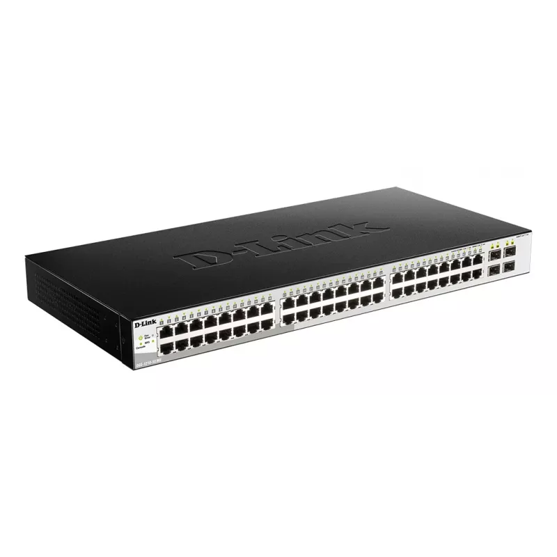 D-Link DGS-1210-52/ME managed L2 Gigabit Ethernet (10/100/1000) 1U nero