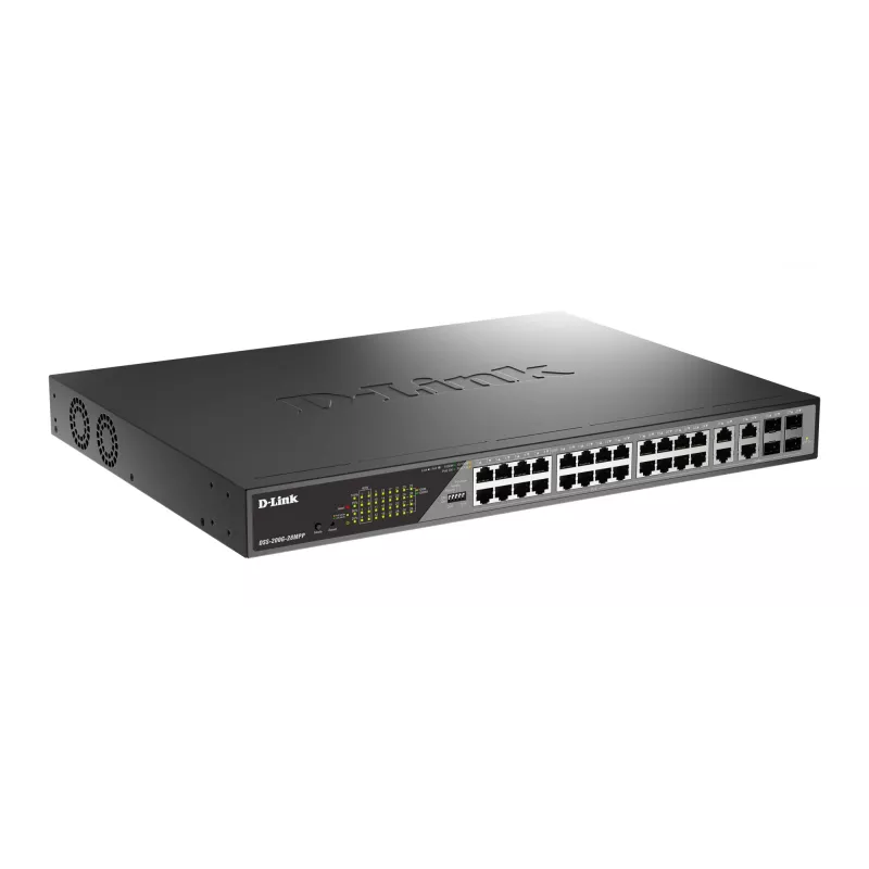 D-Link DSS-200G-28MPP switch di rete managed L2 Gigabit Ethernet (10/100/1000) Power over Ethernet (PoE) 1U grigio