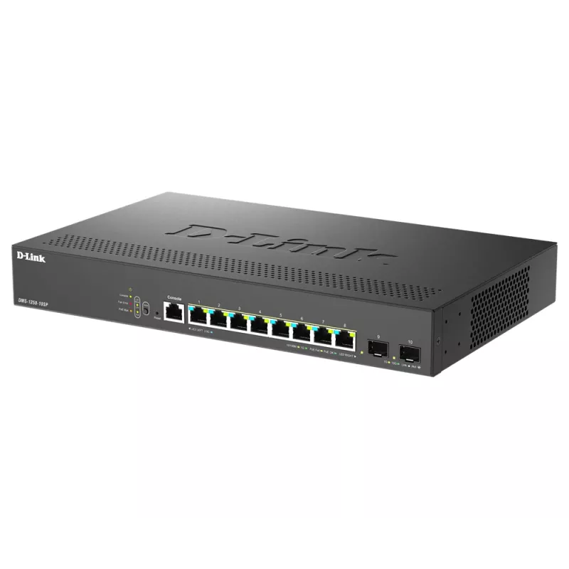 D-Link DMS-1250-10SP/E switch di rete managed 2.5G Ethernet (100/1000/2500) Power over Ethernet (PoE) nero