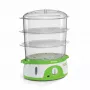 Ariete 911 Healthy Steam - Cuocivapore elettrico - 3 cestelli - contenitore per riso - timer 60 min. - 800 Watt - 9 litri - bianco e verde