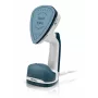Ariete 6246 Duetto Ferro da stiro per abiti - Stiratore verticale e ferro da stiro con piastra in ceramica antiaderente - 1000 Watt - bianco e blu