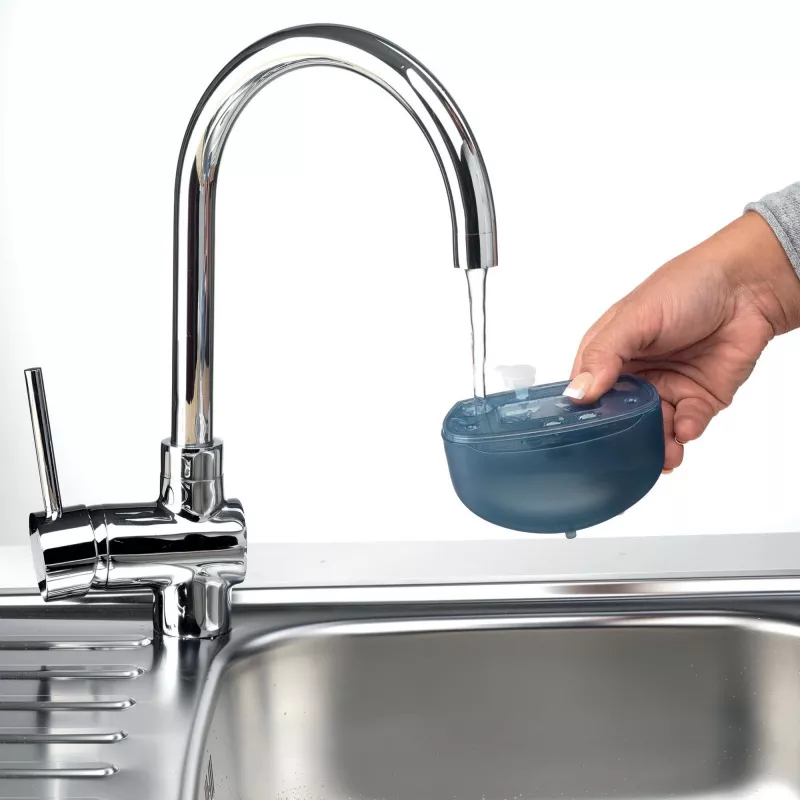 Ariete 6246 Duetto Ferro da stiro per abiti - Stiratore verticale e ferro da stiro con piastra in ceramica antiaderente - 1000 Watt - bianco e blu