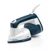 Ariete 6246 Duetto Ferro da stiro per abiti - Stiratore verticale e ferro da stiro con piastra in ceramica antiaderente - 1000 Watt - bianco e blu