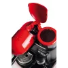 Ariete 1318 Moderna Macchina per caffè espresso con macinacaffè integrato, per chicchi di caffè e caffè macinato, monta latte Cappuccinatore, filtro per 1 e 2 tazze, 1080 W, 800 ml, rosso