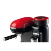 Ariete 1318 Moderna Macchina per caffè espresso con macinacaffè integrato, per chicchi di caffè e caffè macinato, monta latte Cappuccinatore, filtro per 1 e 2 tazze, 1080 W, 800 ml, rosso