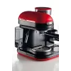 Ariete 1318 Moderna Macchina per caffè espresso con macinacaffè integrato, per chicchi di caffè e caffè macinato, monta latte Cappuccinatore, filtro per 1 e 2 tazze, 1080 W, 800 ml, rosso