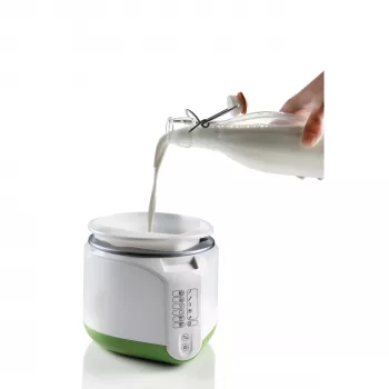 Ariete 615 B-Cheese Macchina per formaggio e yogurt, 6 programmi preimpostati, cestello antiaderente rimovibile, adatta a vegani e persone con intolleranze alimentari, ricettario completo, 500 W, bianco/verde