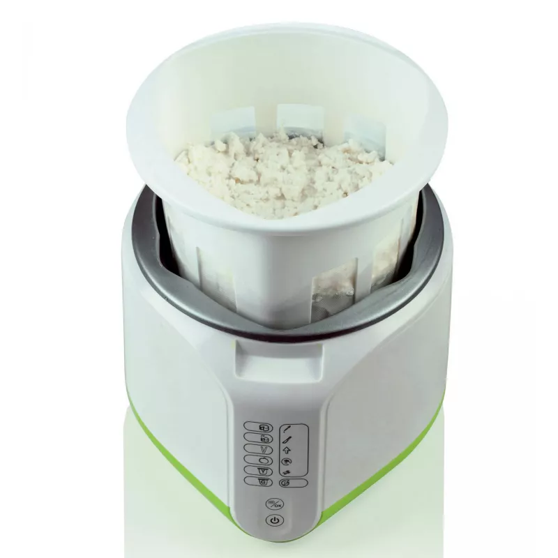 Ariete 615 B-Cheese Macchina per formaggio e yogurt, 6 programmi preimpostati, cestello antiaderente rimovibile, adatta a vegani e persone con intolleranze alimentari, ricettario completo, 500 W, bianco/verde