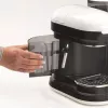 Ariete 1318 Moderna Macchina per caffè espresso con macinacaffè integrato, per chicchi di caffè e caffè macinato, lancia monta latte per cappuccino, filtro per 1 e 2 tazze, 1080 W, 800 cc, bianco