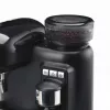 Ariete 1318 Moderna Macchina per caffè espresso con macinacaffè integrato, per chicchi di caffè e caffè macinato, monta latte per cappuccino, filtro per 1 e 2 tazze, 1080 W, 800 ml, nero