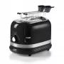 Ariete 149 Tostapane moderno bianco con pinza per 2 fette di pane, sandwich o toast - 6 livelli di doratura - scongelamento - linea Modern - nero