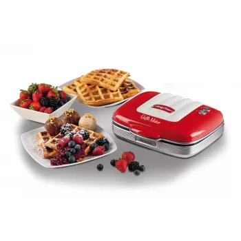 Ariete 1973 Macchina per waffle, 700 W, piastre antiaderenti, rosso, rosso, 700 W, 700 W, 700 W, 210 mm, 250 mm