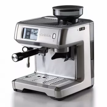Ariete Macchina per caffè espresso 1312, Macchina per caffè espresso, 2 L, chicchi di caffè, macinacaffè integrato, 1600 W, argento