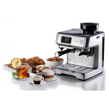 Ariete Macchina per caffè espresso 1312, Macchina per caffè espresso, 2 L, chicchi di caffè, macinacaffè integrato, 1600 W, argento