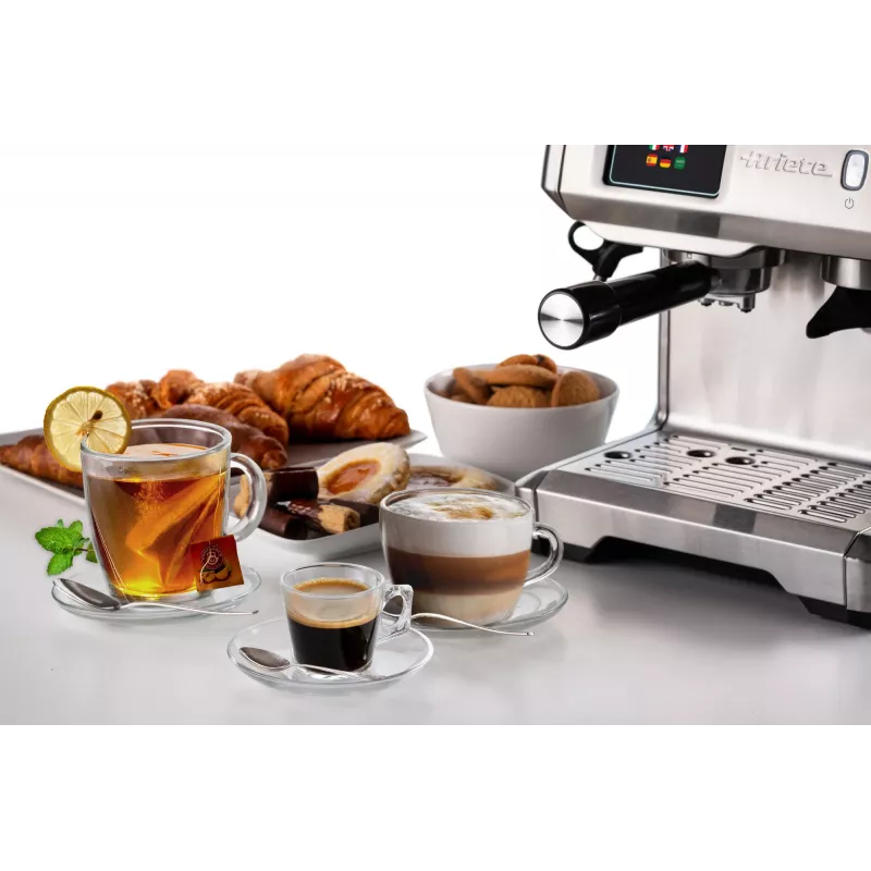 Ariete Macchina per caffè espresso 1312, Macchina per caffè espresso, 2 L, chicchi di caffè, macinacaffè integrato, 1600 W, argento
