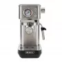 Ariete 1381 Macchina per caffè con manometro, adatta per caffè macinato e cialde ESE, 1300 W, capacità 1,1 l, pressione 15 bar, filtro per ½ tazze, lancia per cappuccino, argento