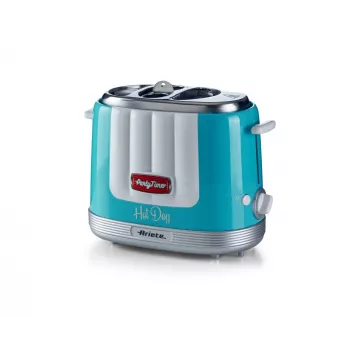 Ariete 206 Hot-Dog-Maker Party Time, 650 W, blu, tostapane per hot dog, azzurro, 2 pz., 650 W, 160 mm, 270 mm