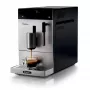 Ariete 1452 Diadema, macchina per caffè automatica, 1350 W, pressione 19 bar, per caffè, americano e acqua calda, beccuccio cappuccino, display LED, erogatore regolabile, argento
