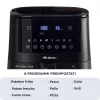Ariete 4633, friggitrice ad aria 4L, 1400W, capacità 4L, 9 programmi, funzione shake e grill, temperatura fino a 200°C, nero