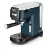 Ariete 1399 macchina per caffè espresso, per caffè macinato e cialde ESE, 1300 W, capacità 1,1 l, pressione 15 bar, filtro per 1, 2 tazze e cialde ESE, cappuccino, bianco