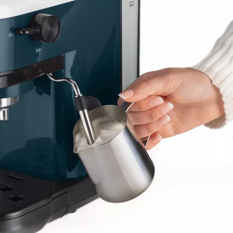 Ariete 1399 macchina per caffè espresso, per caffè macinato e cialde ESE, 1300 W, capacità 1,1 l, pressione 15 bar, filtro per 1, 2 tazze e cialde ESE, cappuccino, bianco