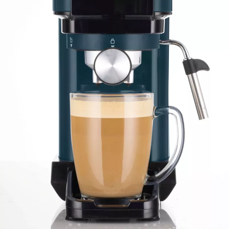 Ariete 1399 macchina per caffè espresso, per caffè macinato e cialde ESE, 1300 W, capacità 1,1 l, pressione 15 bar, filtro per 1, 2 tazze e cialde ESE, cappuccino, bianco