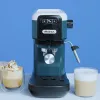 Ariete 1399 macchina per caffè espresso, per caffè macinato e cialde ESE, 1300 W, capacità 1,1 l, pressione 15 bar, filtro per 1, 2 tazze e cialde ESE, cappuccino, bianco