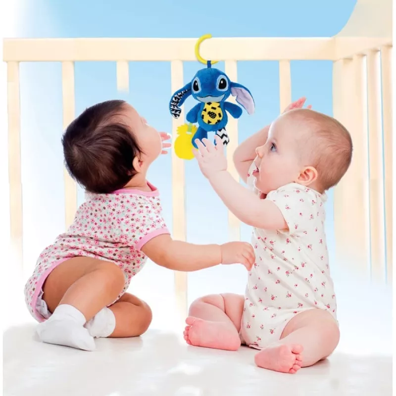 Clementoni Disney Baby Stitch Soft Rattle giocattolo da appendere per neonati