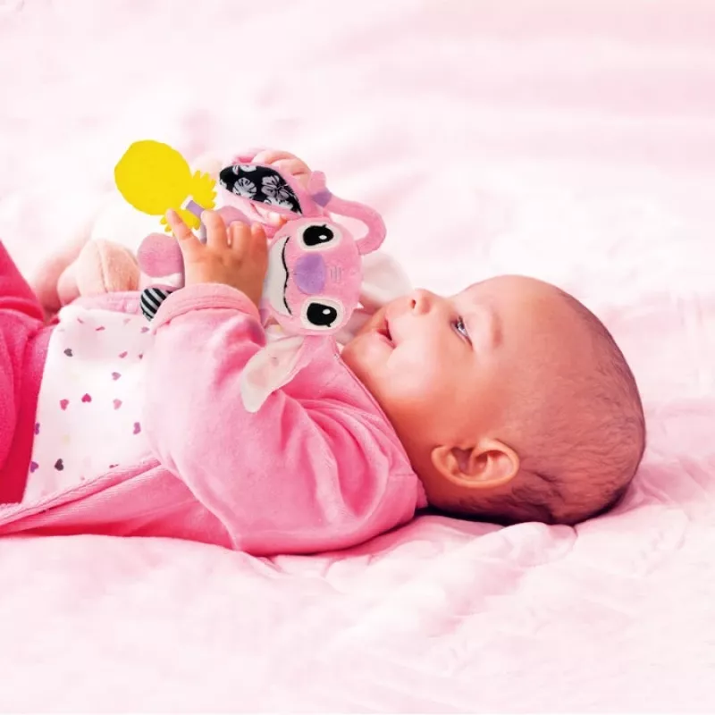 Clementoni Disney Baby Angel Soft Rassel giocattolo da appendere per neonati