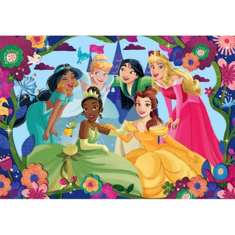 Clementoni Supercolor Disney Princess puzzle 30 pezzi cartoni animati
