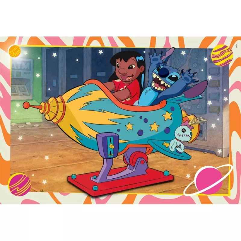 Clementoni Supercolor Puzzle 2x60 pezzi, Stitch (24822)