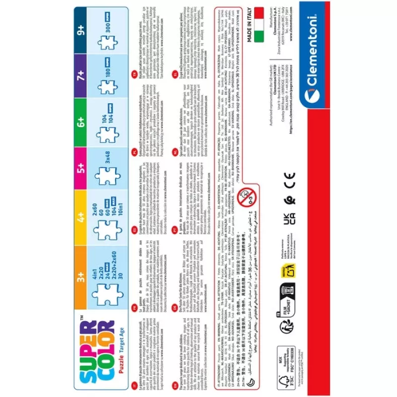 Clementoni Supercolor Puzzle 2x60 pezzi, Stitch (24822)