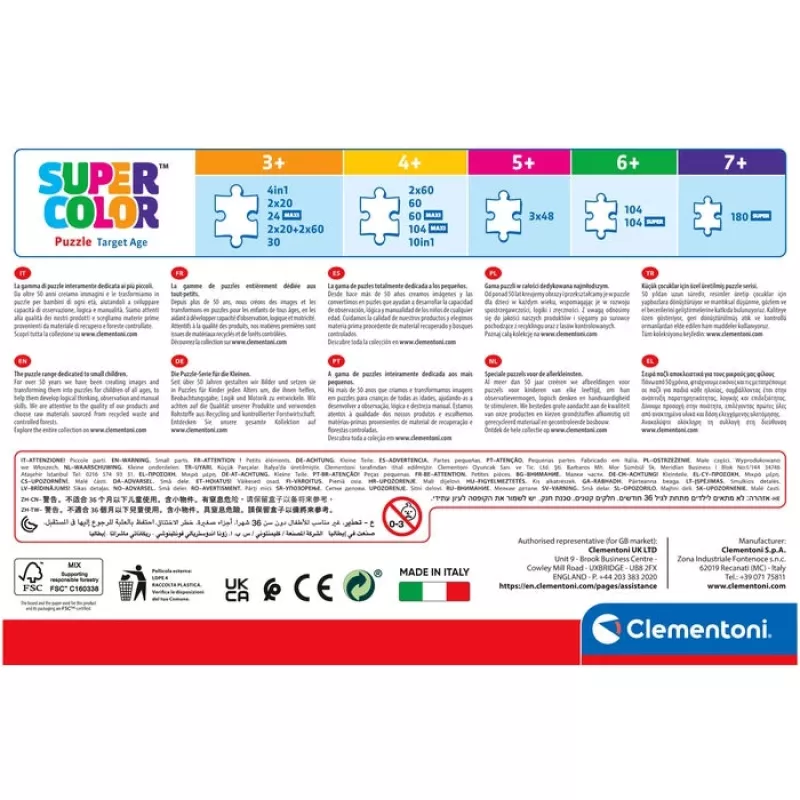 Clementoni Supercolor Batwheels puzzle 48 pz. fumetti