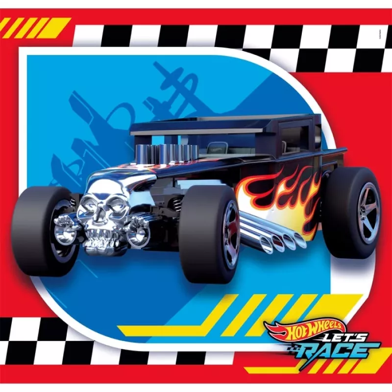 Clementoni Puzzle 3x48 pezzi, Hot Wheels (25313)