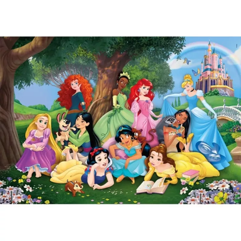 Clementoni Supercolor Disney Princess puzzle 104 pz. cartoni animati