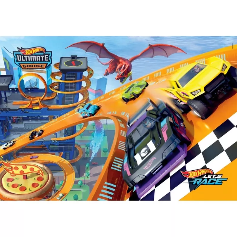 Clementoni Supercolor 25760 puzzle 104 pezzi veicoli