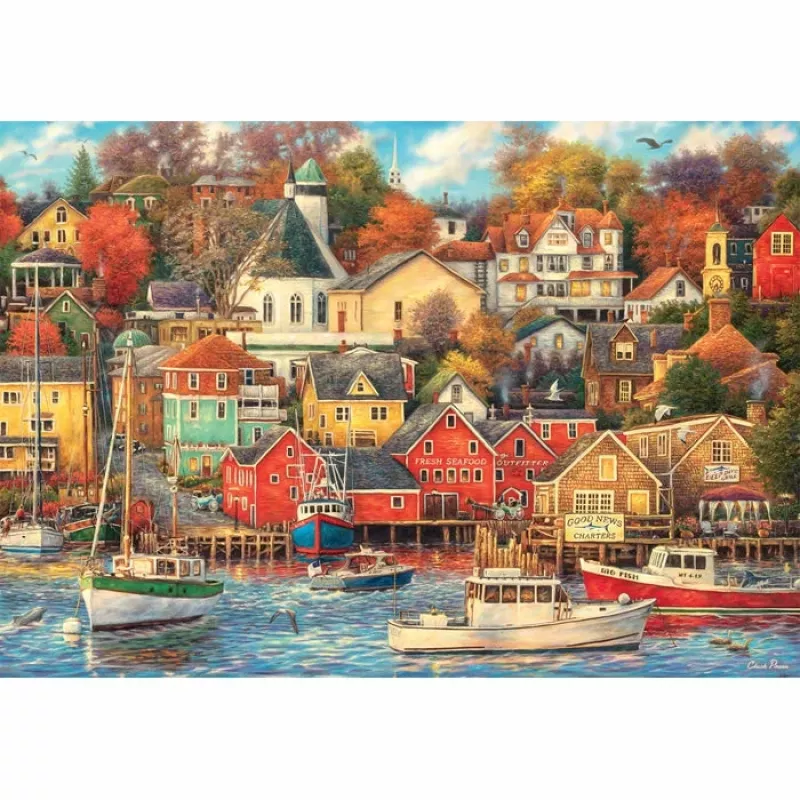 Clementoni High Quality Collection Good Times Harbor Puzzle 1500 pezzi Arte