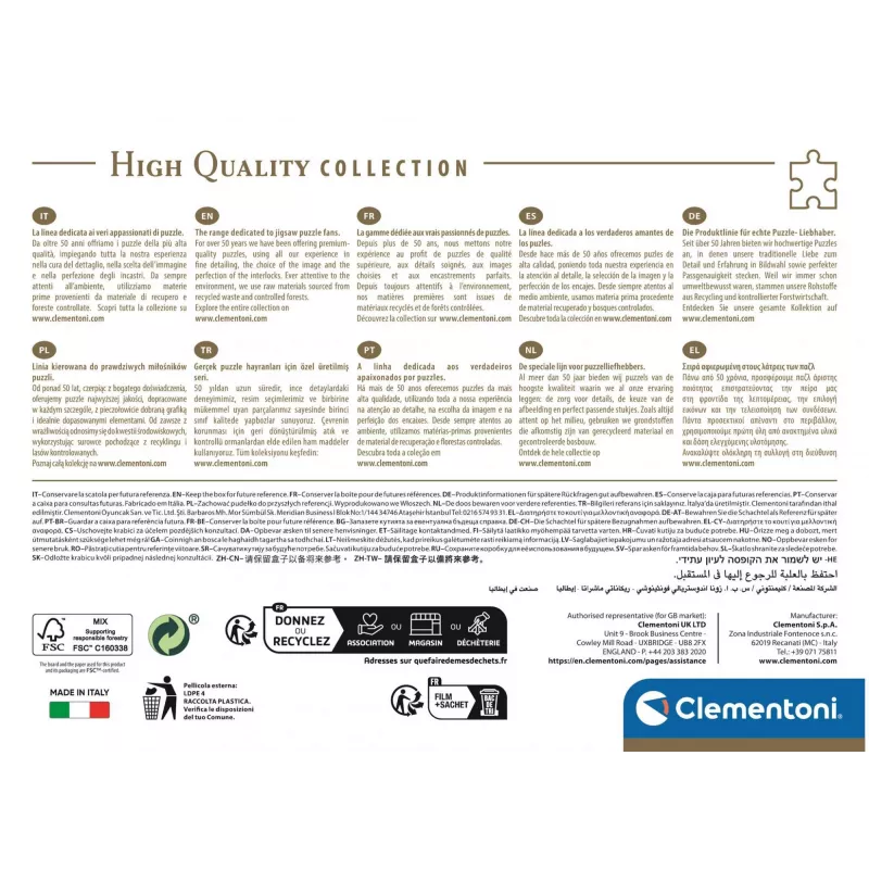 Clementoni 1500 pz. CB HQC The Tribal Society