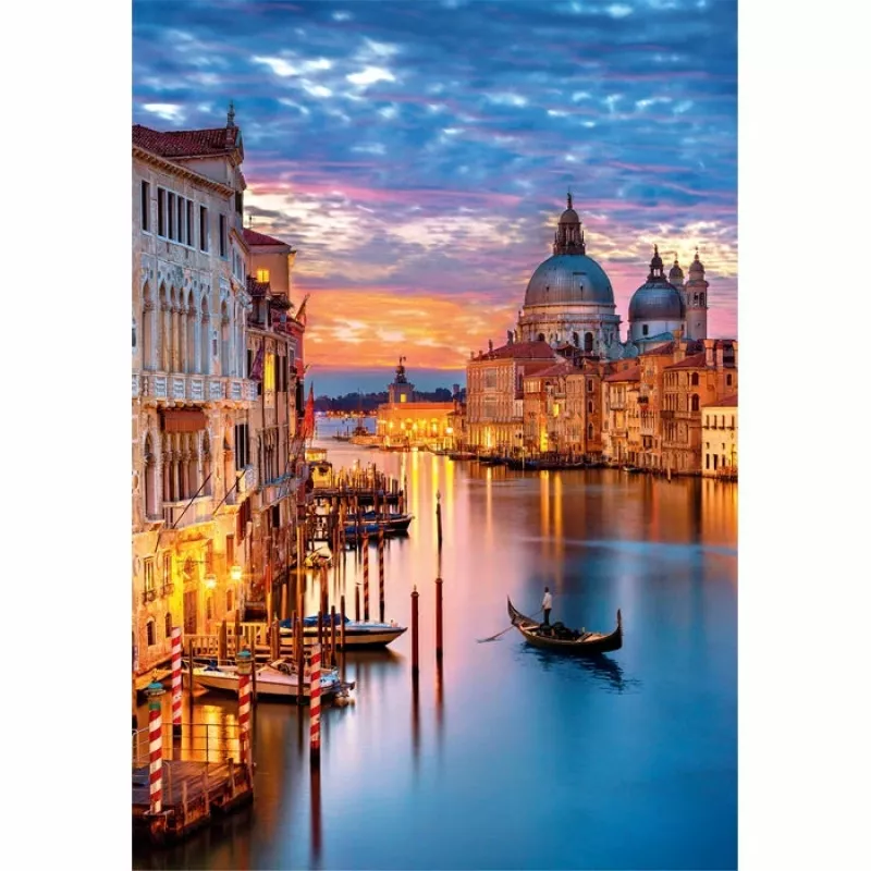 Clementoni High Quality Collection Beleuchtetes Venedig Puzzle 500 pezzi Paesaggio