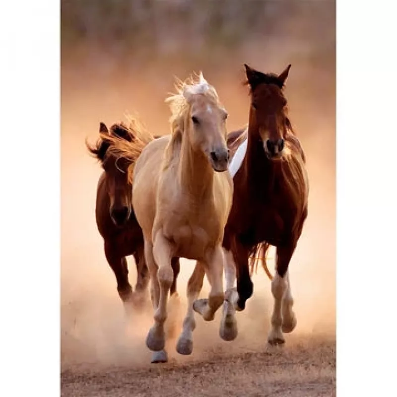 Clementoni Running Horses Puzzle 1000 pezzi Animali