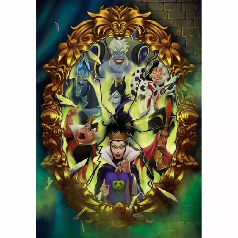 Clementoni Disney Villains Puzzle 1000 pz. Cartoni animati