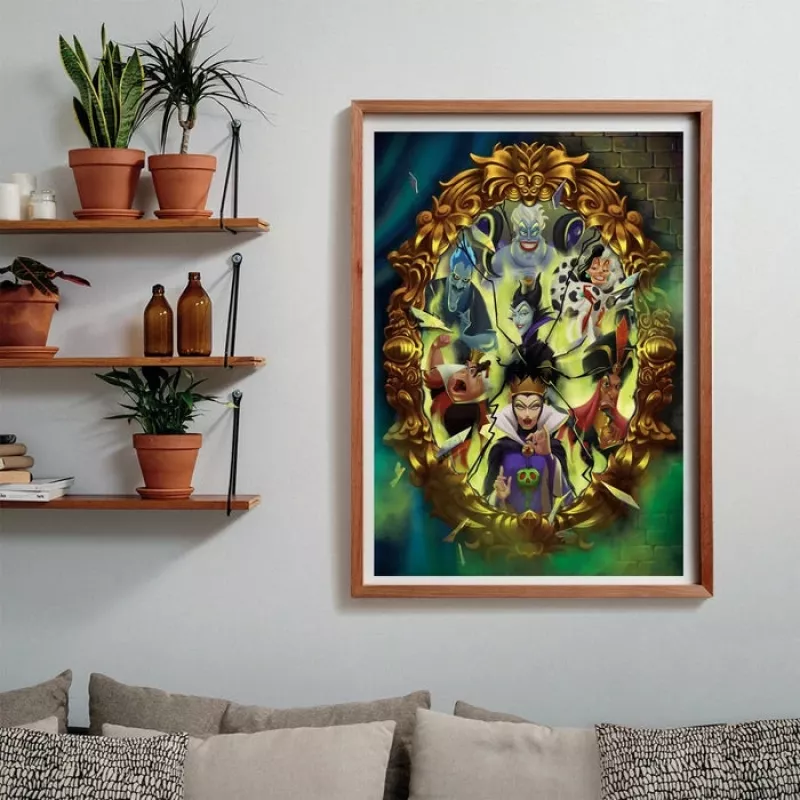 Clementoni Disney Villains Puzzle 1000 pz. Cartoni animati