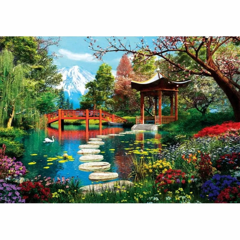 Clementoni High Quality Collection Fuji Garden Puzzle 1000 pezzi Paesaggio