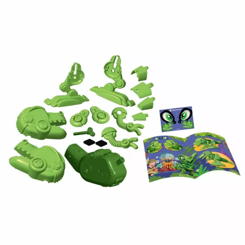 Clementoni Science & Play Dino Bot T-Rex Junior, robot dinosauro, 5 anni