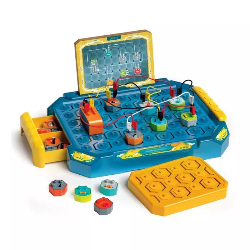 Clementoni Science & Play laboratorio elettronico, kit di esperimenti, elettricità, 8 anni, colori assortiti