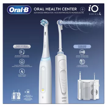 Oral-B iO4 & OxyJet centro per l'igiene orale, bianco