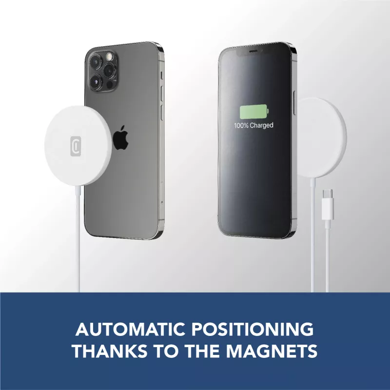 Cellularline Mag – caricabatterie wireless, stazione di ricarica wireless per sistema MagSafe