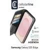 Cellularline Book Agenda Galaxy S25 Edge custodia a libro in similpelle con chiusura magnetica