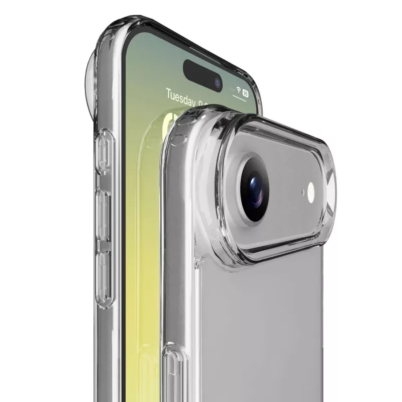 Cellularline Clear Protect - iPhone Air cover rigida con bordi in gomma